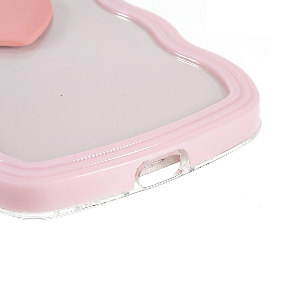 Funda Wavy Edge Heart iPhone 13 rosado