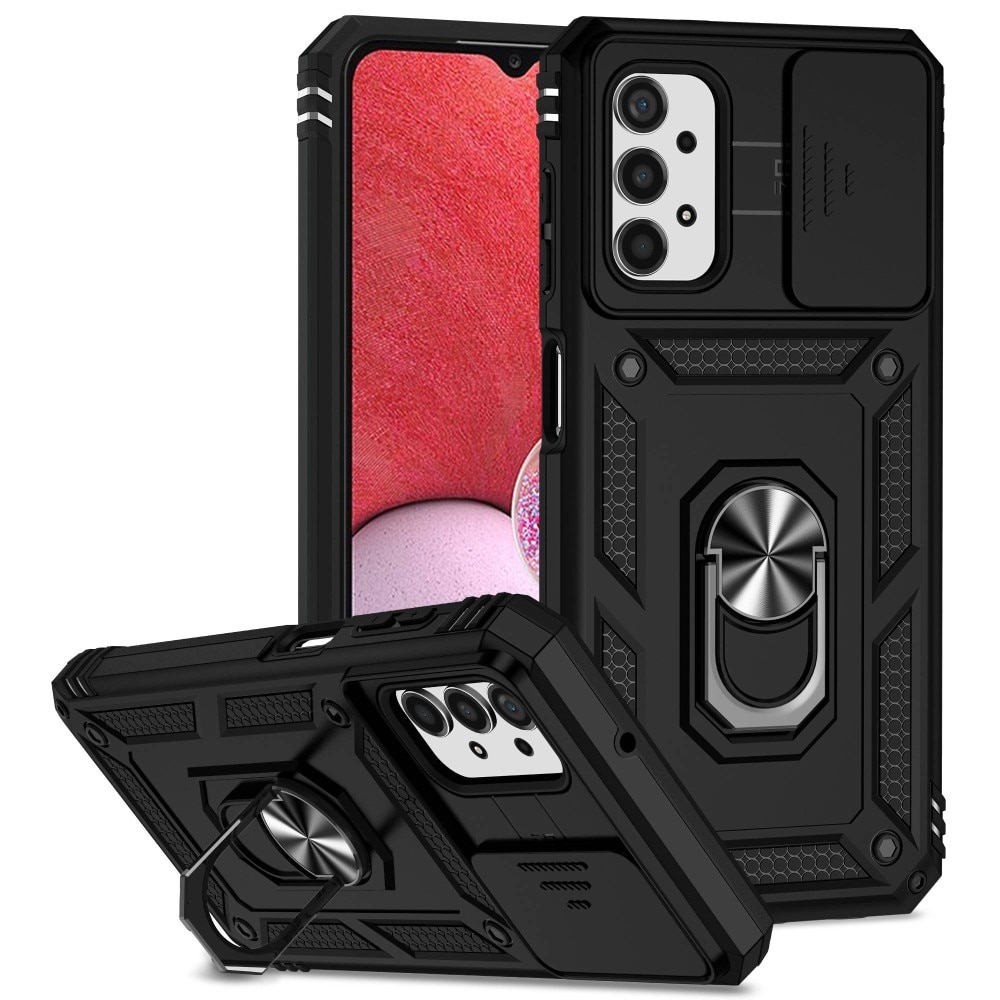 Funda híbrida Ring y Protector Cámara Samsung Galaxy A13 Negro