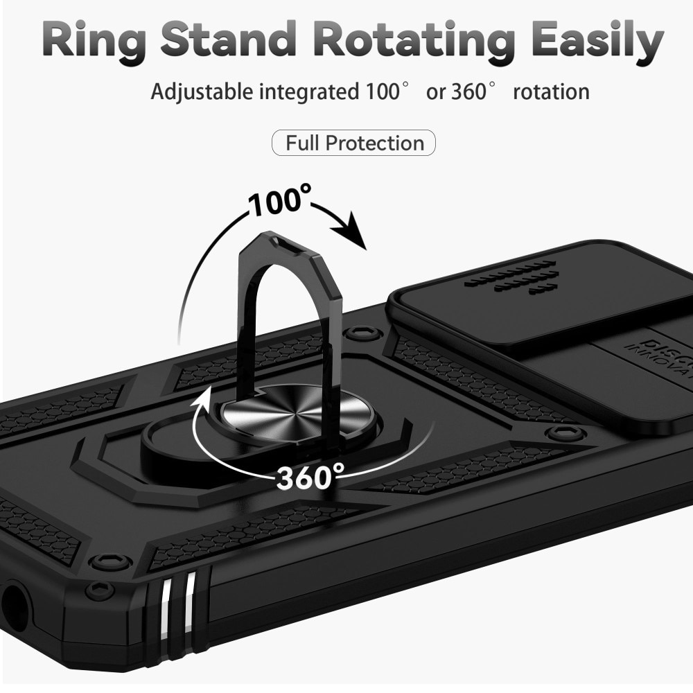 Funda híbrida Tech Ring y Protector Cámara Samsung Galaxy A13 Negro