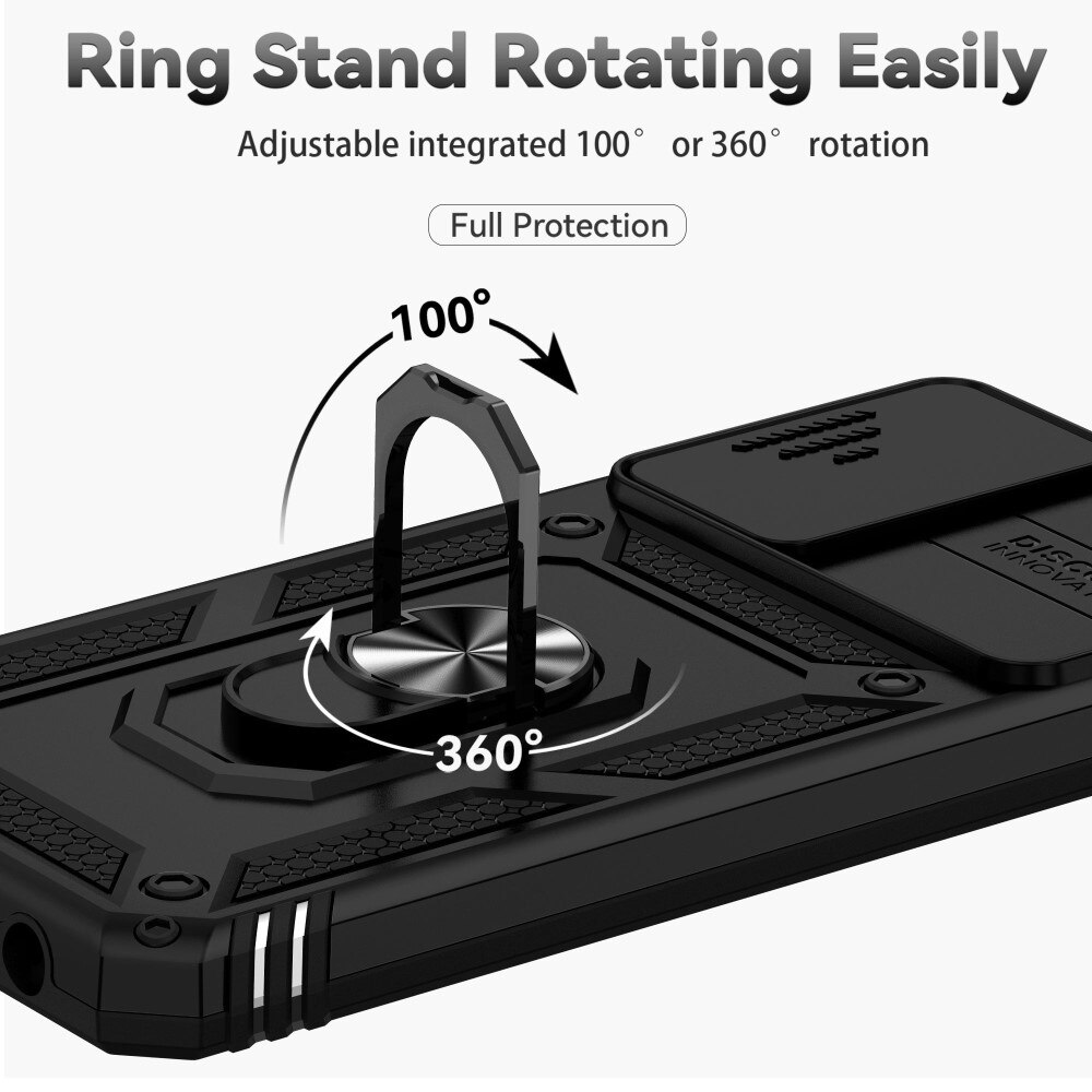 Funda híbrida Ring y Protector Cámara Samsung Galaxy A13 Negro