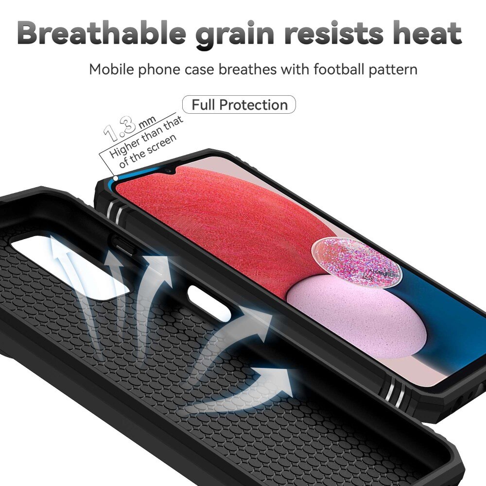 Funda híbrida Ring y Protector Cámara Samsung Galaxy A13 Negro