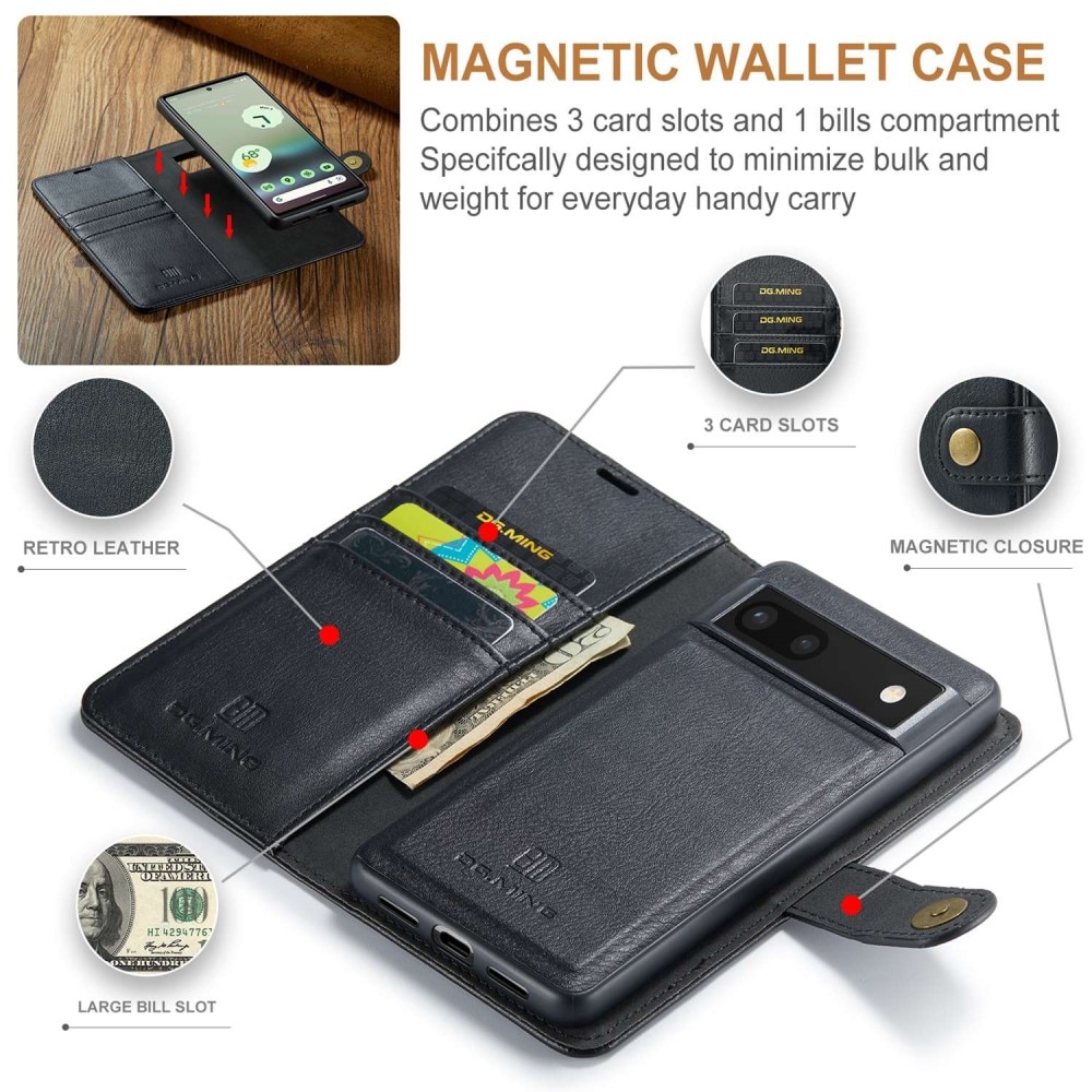 Cartera Magnet Wallet Google Pixel 6a Black