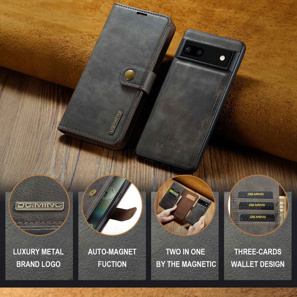 Cartera Magnet Wallet Google Pixel 6a Brown