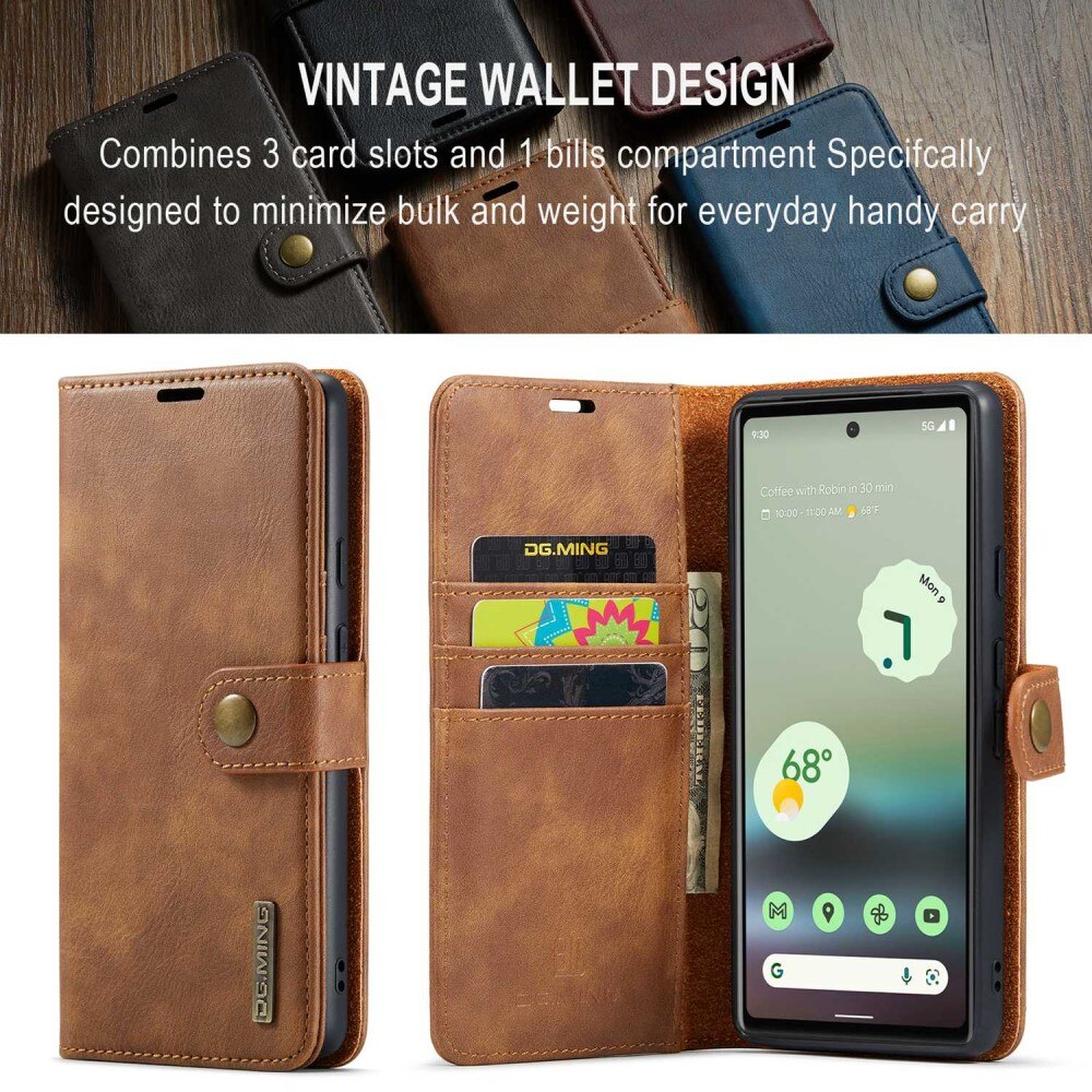 Cartera Magnet Wallet Google Pixel 6a Coñac