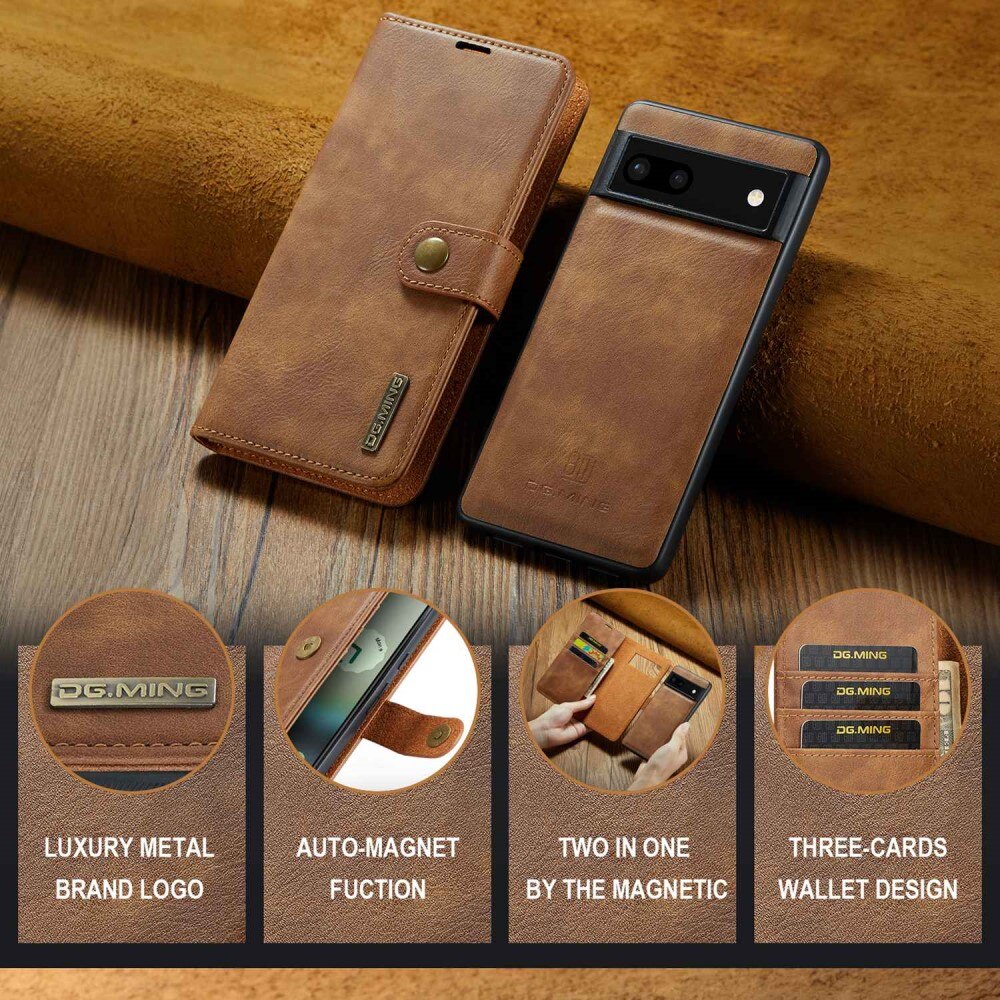 Cartera Magnet Wallet Google Pixel 6a Cognac