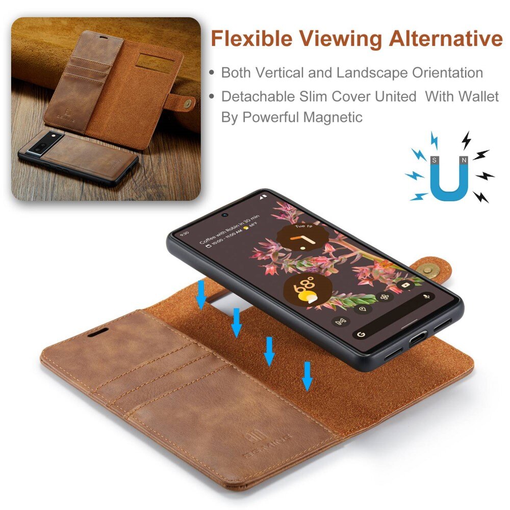 Cartera Magnet Wallet Google Pixel 7 Cognac