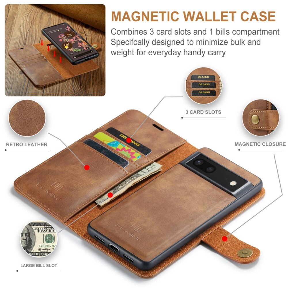 Cartera Magnet Wallet Google Pixel 7 Cognac