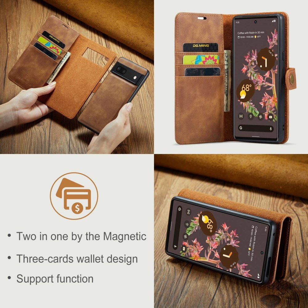 Cartera Magnet Wallet Google Pixel 7 Cognac