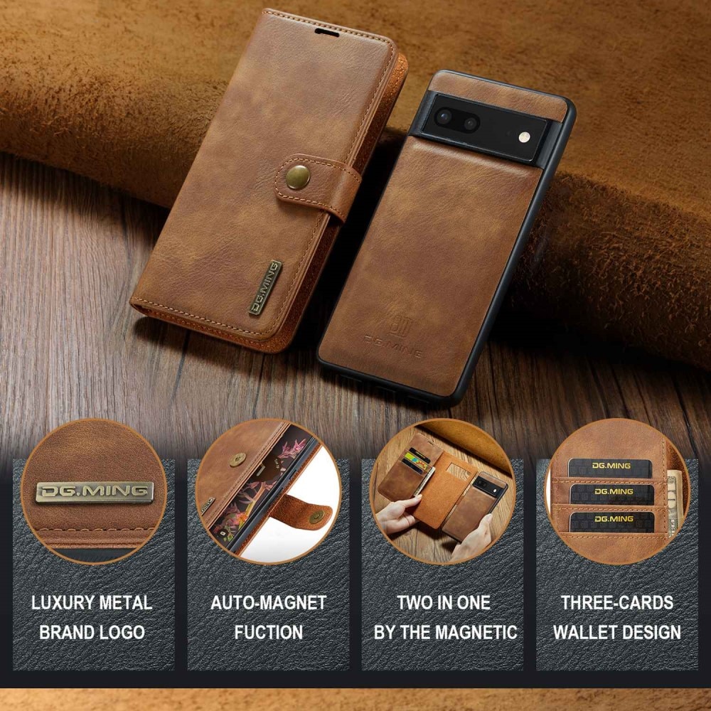 Cartera Magnet Wallet Google Pixel 7 Cognac