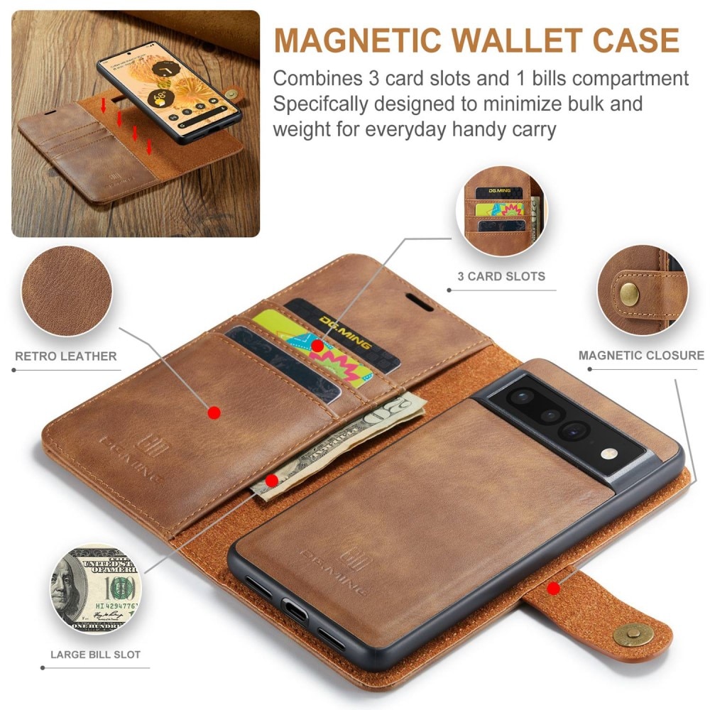Cartera Magnet Wallet Google Pixel 7 Pro Cognac