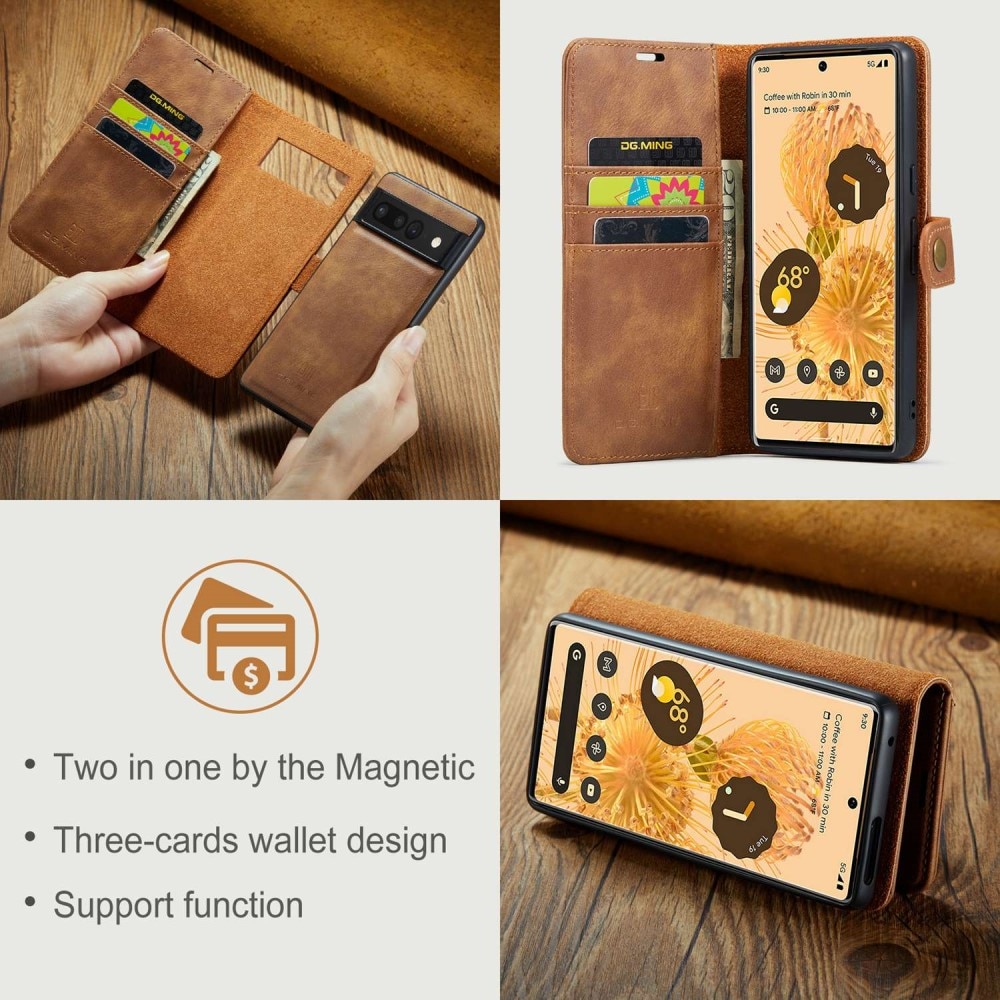 Cartera Magnet Wallet Google Pixel 7 Pro Cognac