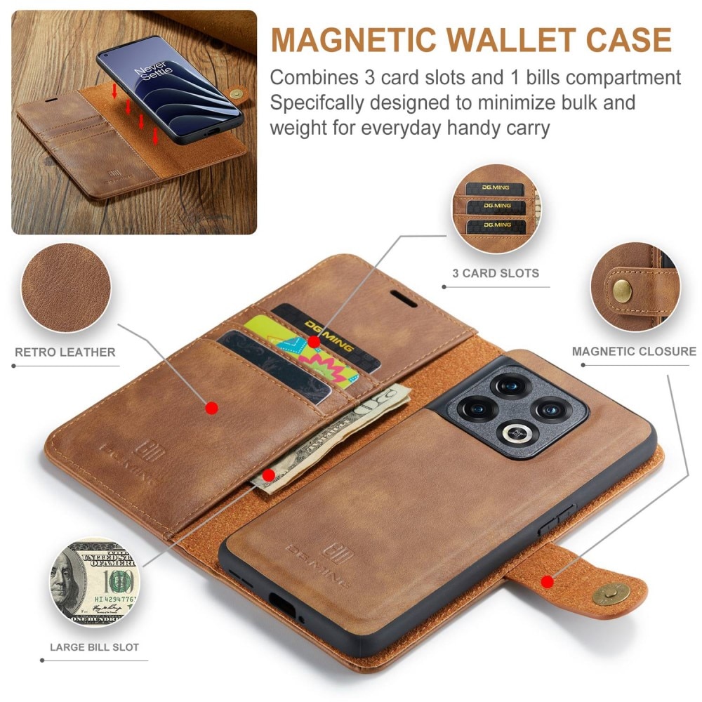 Cartera Magnet Wallet  OnePlus 10 Pro Cognac