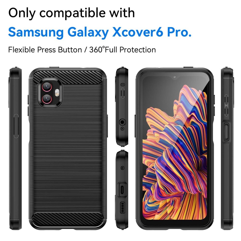 Funda TPU Brushed Samsung Galaxy Xcover 6 Pro Black