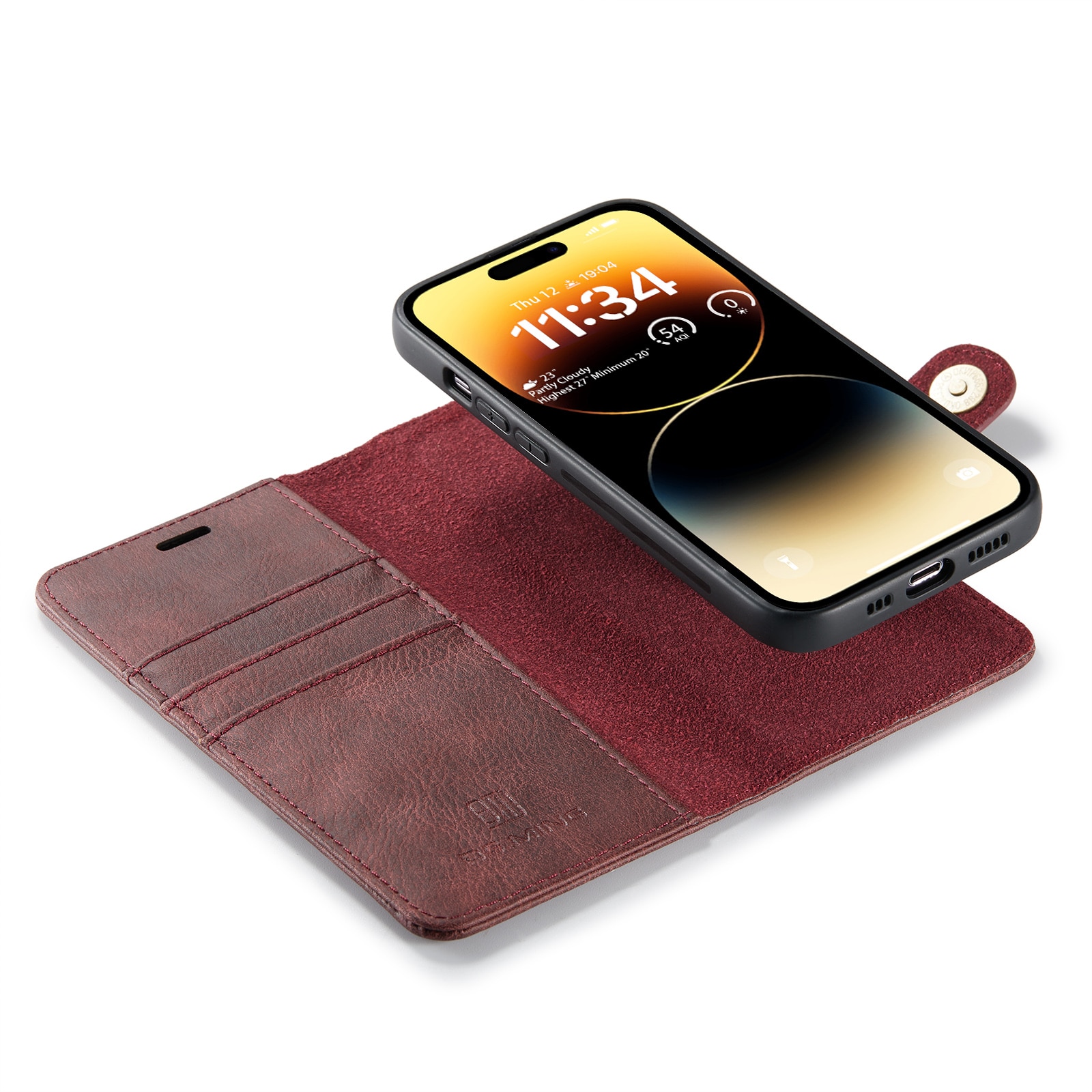 Cartera Magnet Wallet iPhone 14 Pro Red