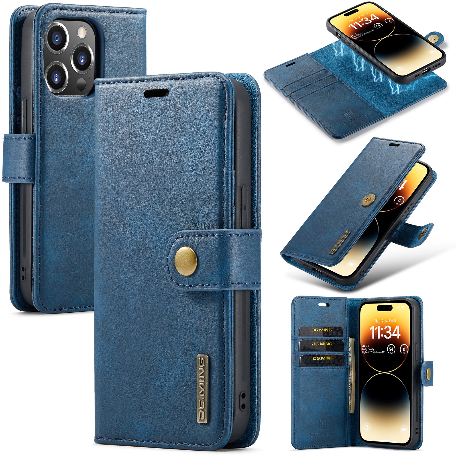 Cartera Magnet Wallet iPhone 15 Pro Max Blue