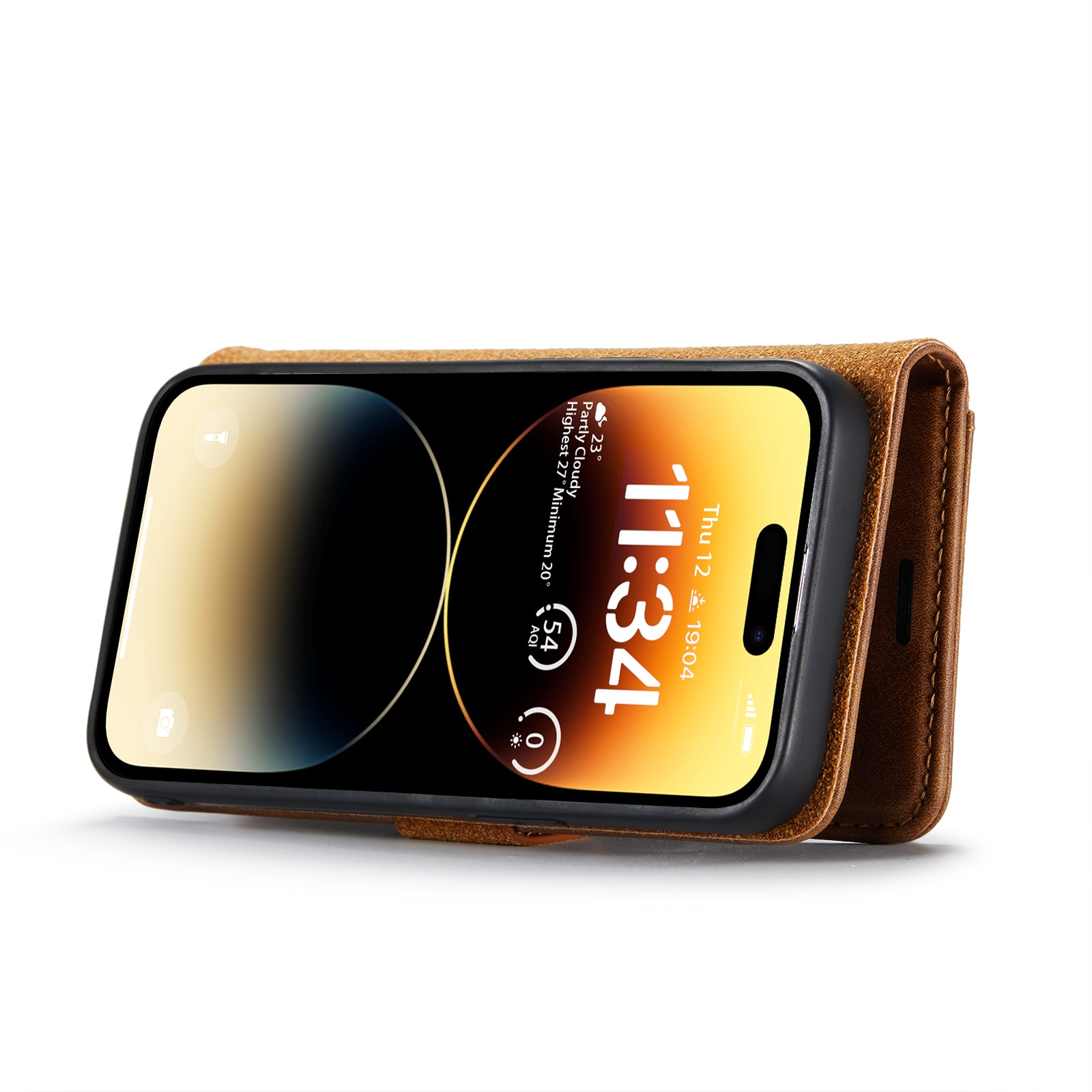 Cartera Magnet Wallet iPhone 14 Pro Max Cognac