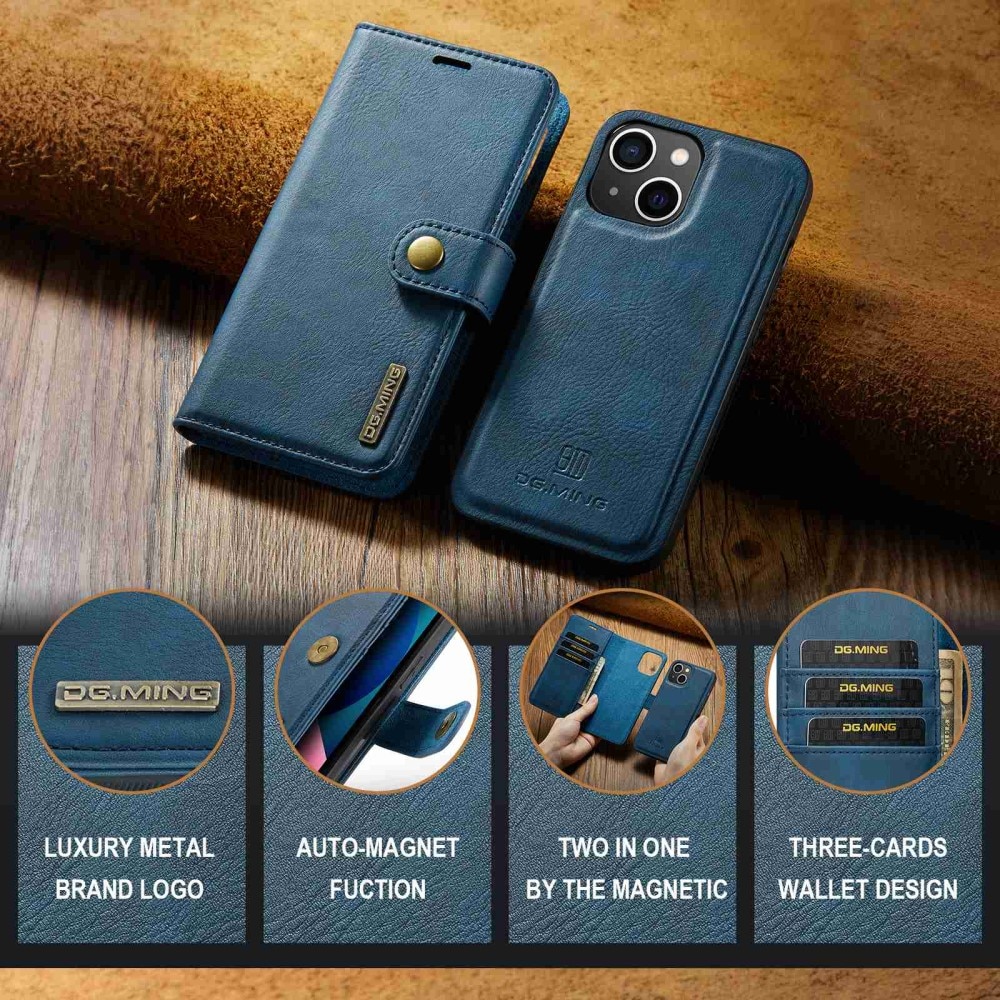 Cartera Magnet Wallet iPhone 14 Blue