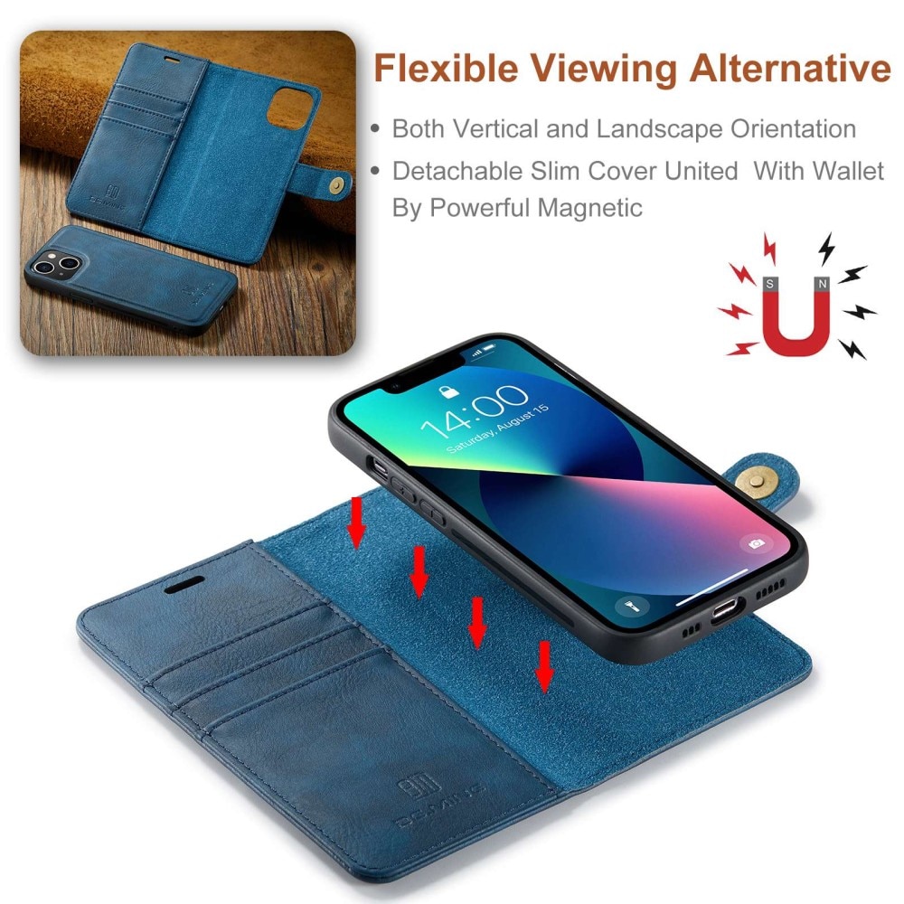 Cartera Magnet Wallet iPhone 14 Blue