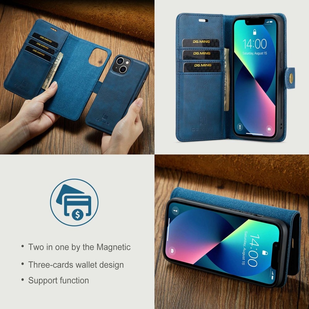 Cartera Magnet Wallet iPhone 14 Blue