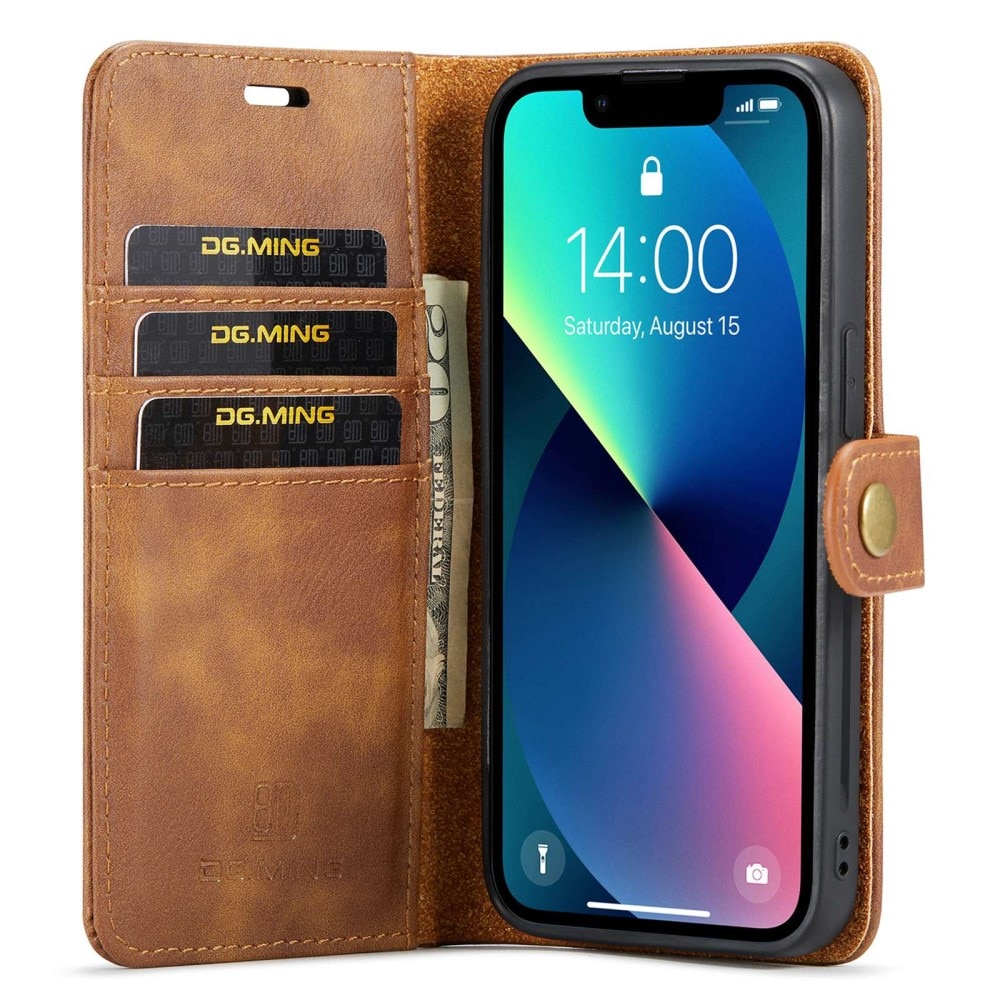 Cartera Magnet Wallet iPhone 14 Cognac