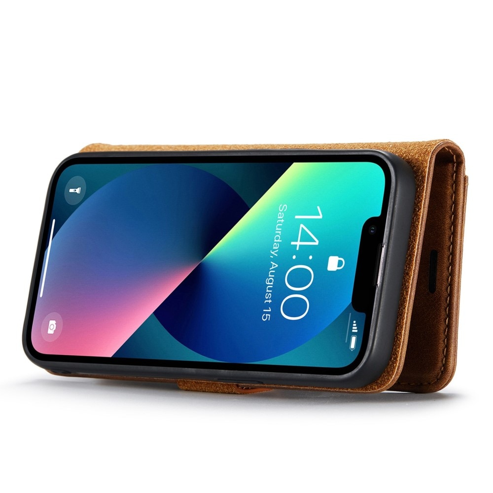 Cartera Magnet Wallet iPhone 14 Cognac