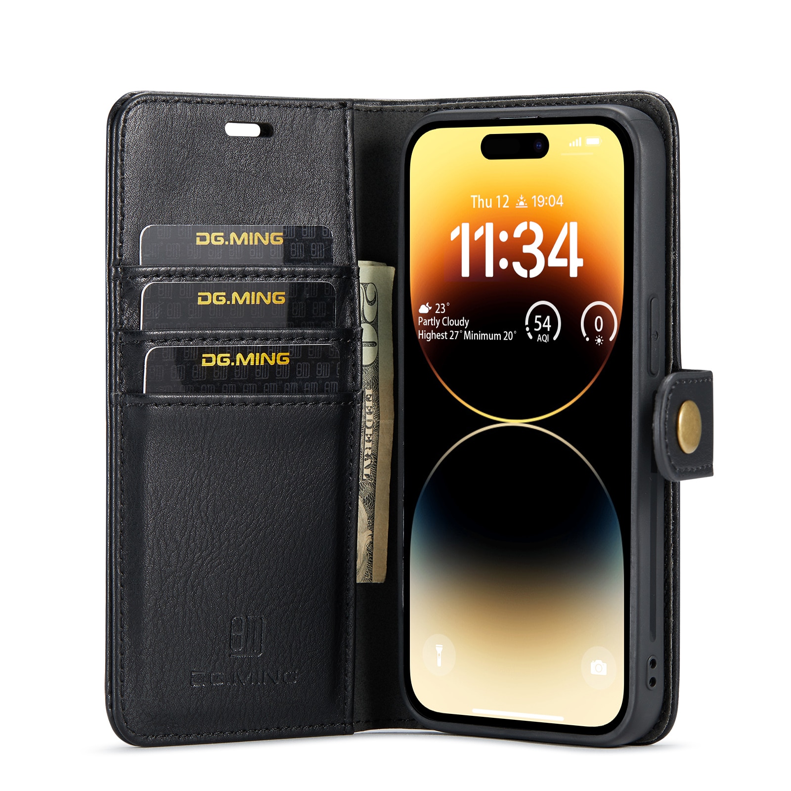 Cartera Magnet Wallet iPhone 14 Pro Max Black