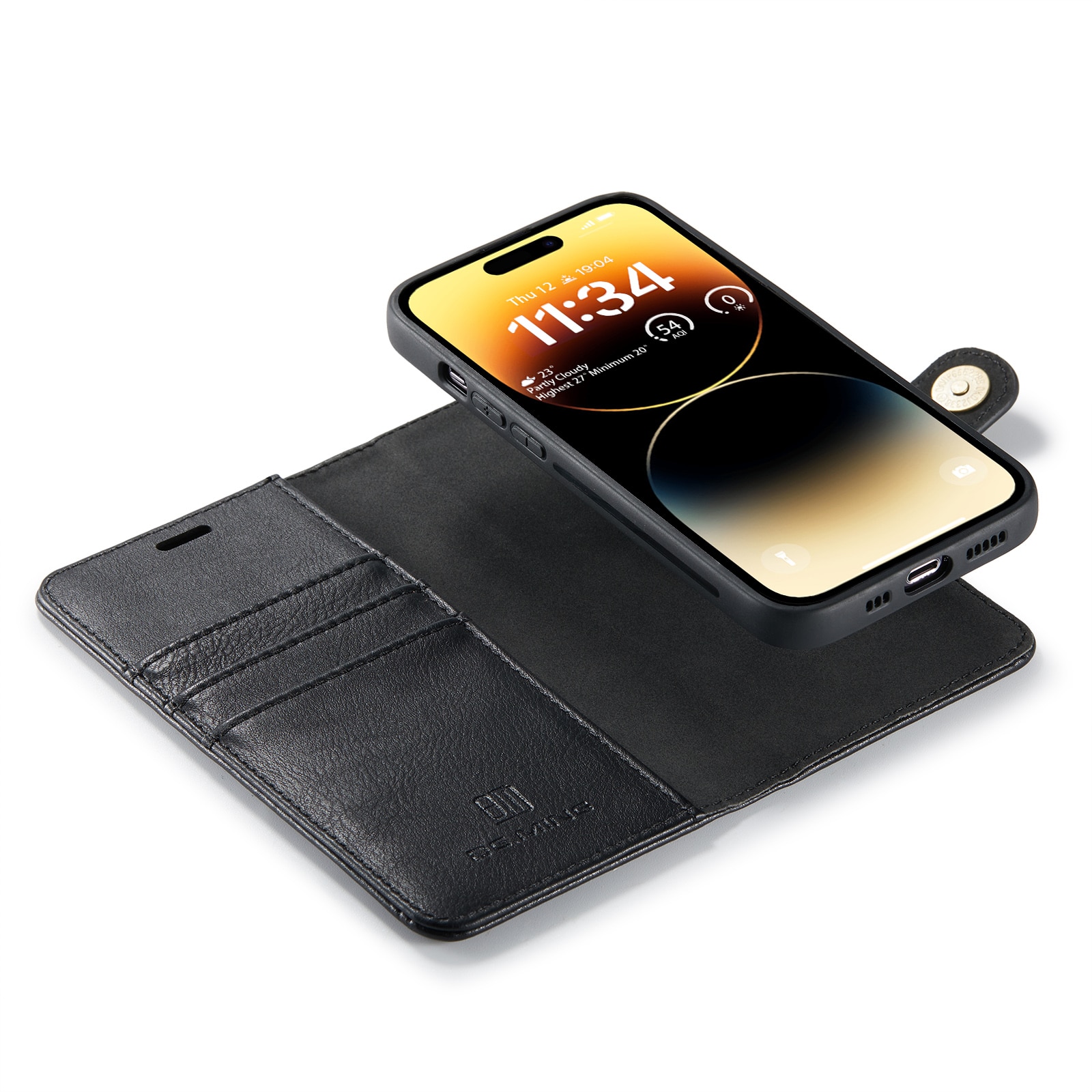 Cartera Magnet Wallet iPhone 15 Pro Black