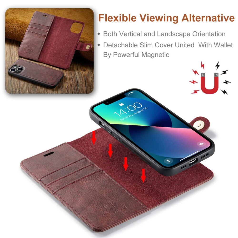 Cartera Magnet Wallet iPhone 14 Plus Red