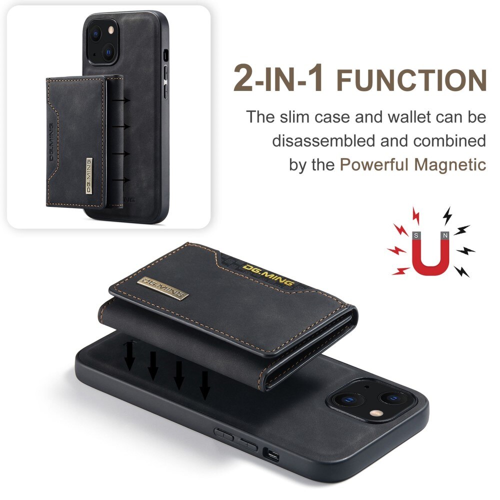 Funda Magnetic Card Slot iPhone 15 Plus Black