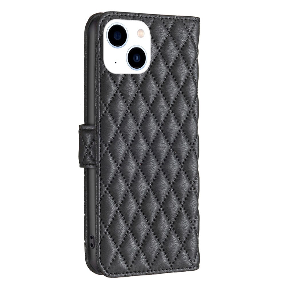 Funda acolchada con solapa iPhone 14 Negro