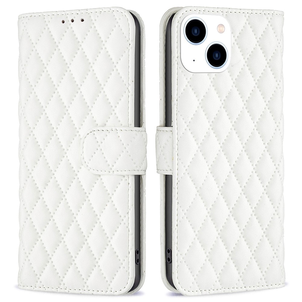 Funda acolchada con solapa iPhone 14 Blanco