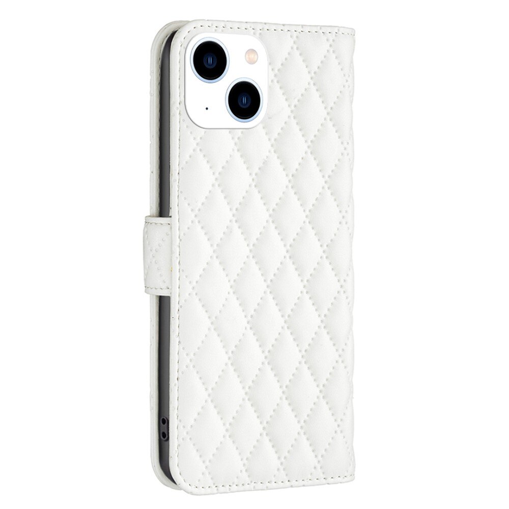 Funda acolchada con solapa iPhone 14 Blanco