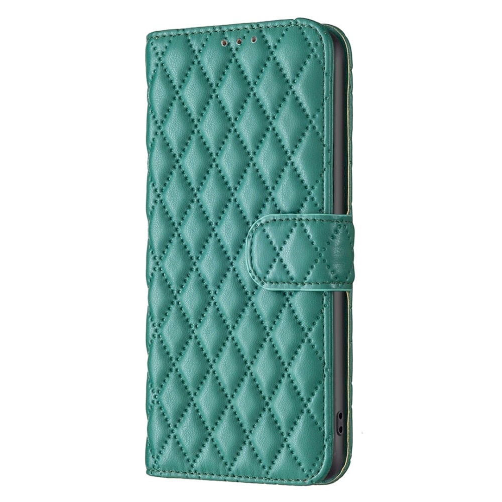 Funda acolchada con solapa iPhone 14 Verde