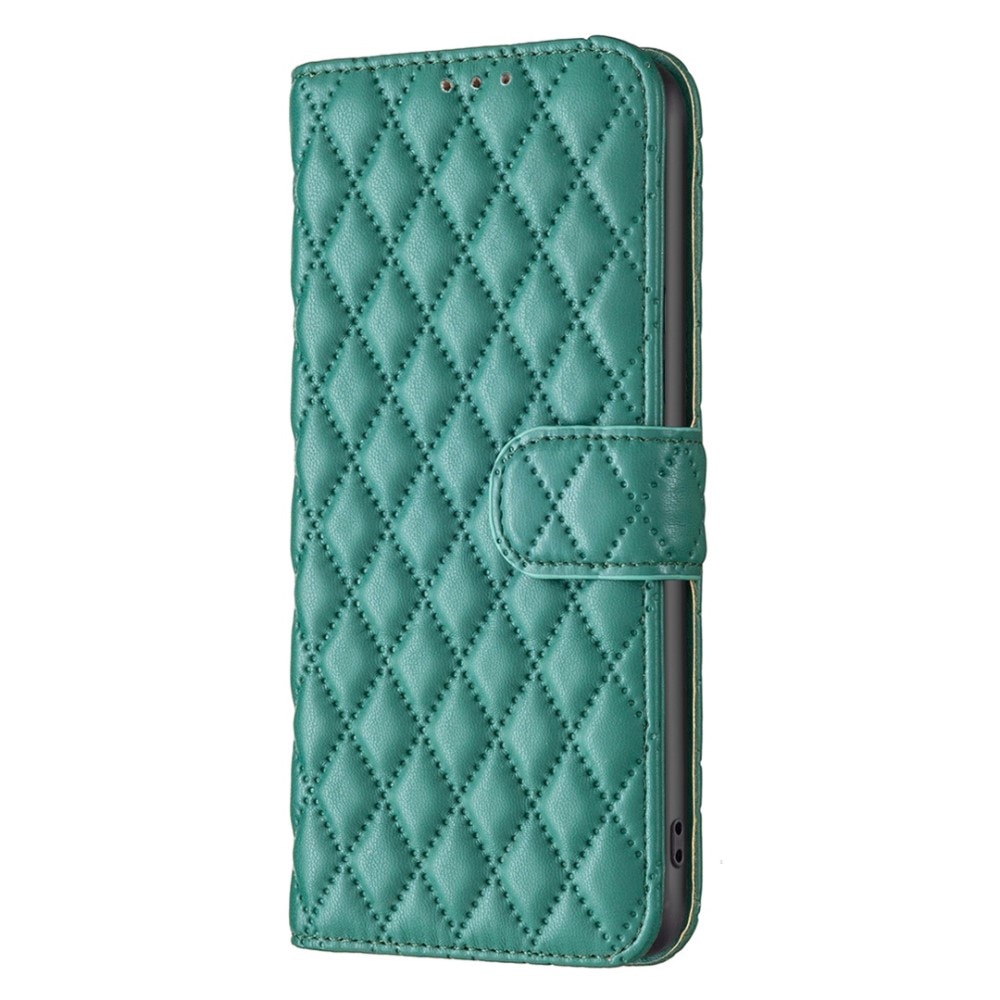 Funda acolchada con solapa iPhone 14 Verde