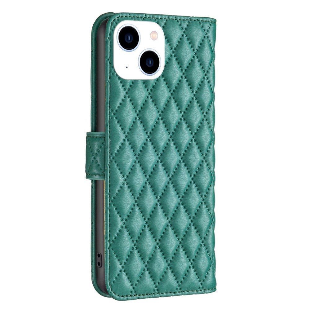 Funda acolchada con solapa iPhone 14 Verde