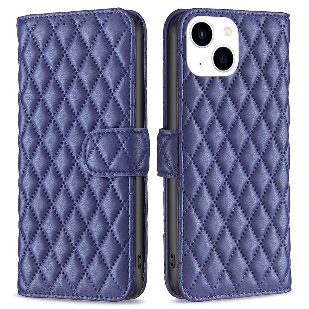 Funda acolchada con solapa iPhone 14 Azul