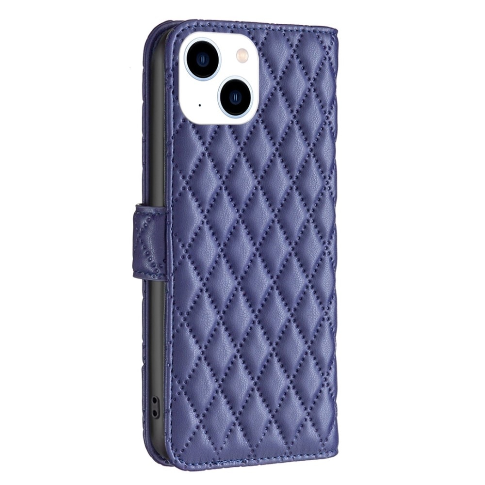 Funda acolchada con solapa iPhone 14 Azul