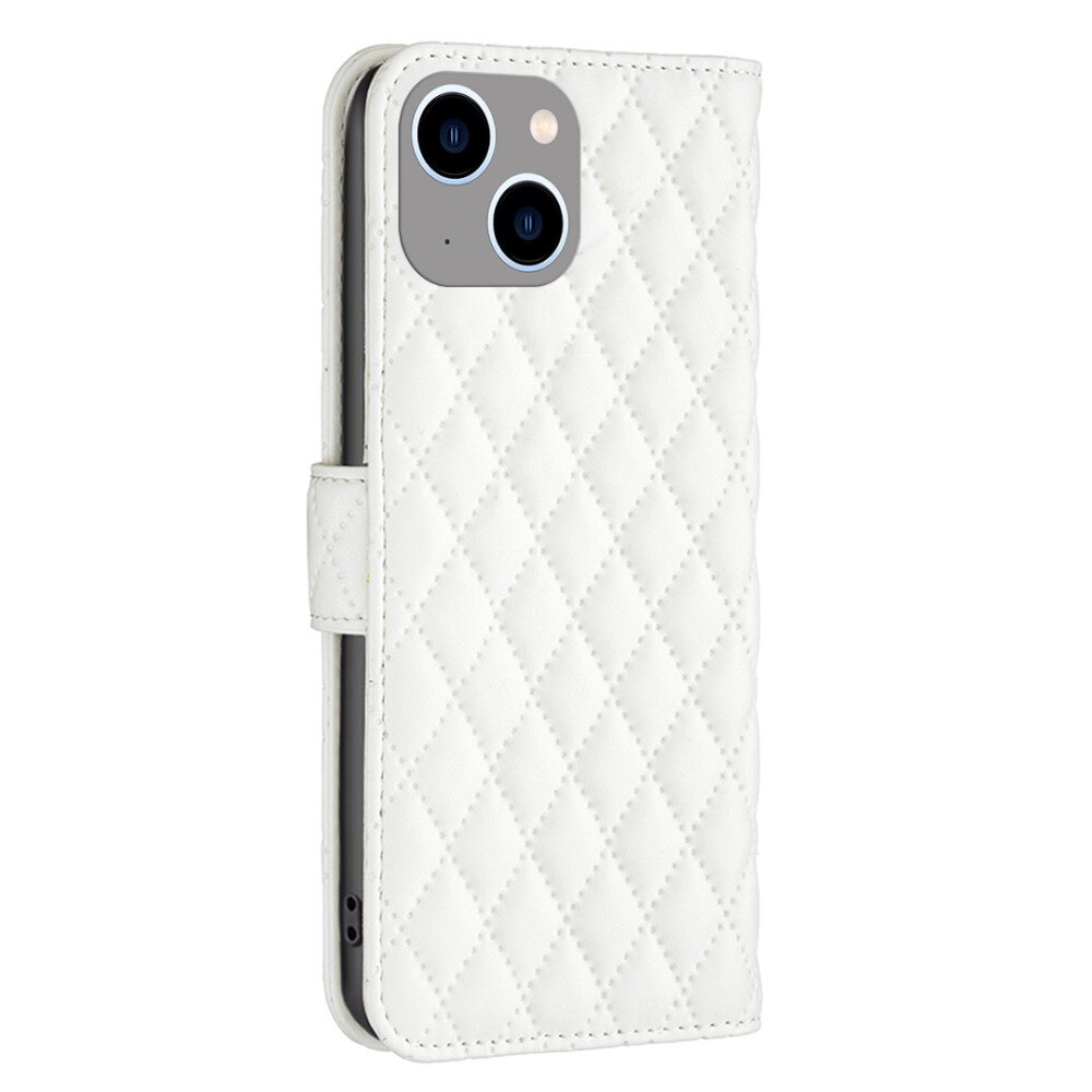 Funda acolchada con solapa iPhone 14 Plus Blanco