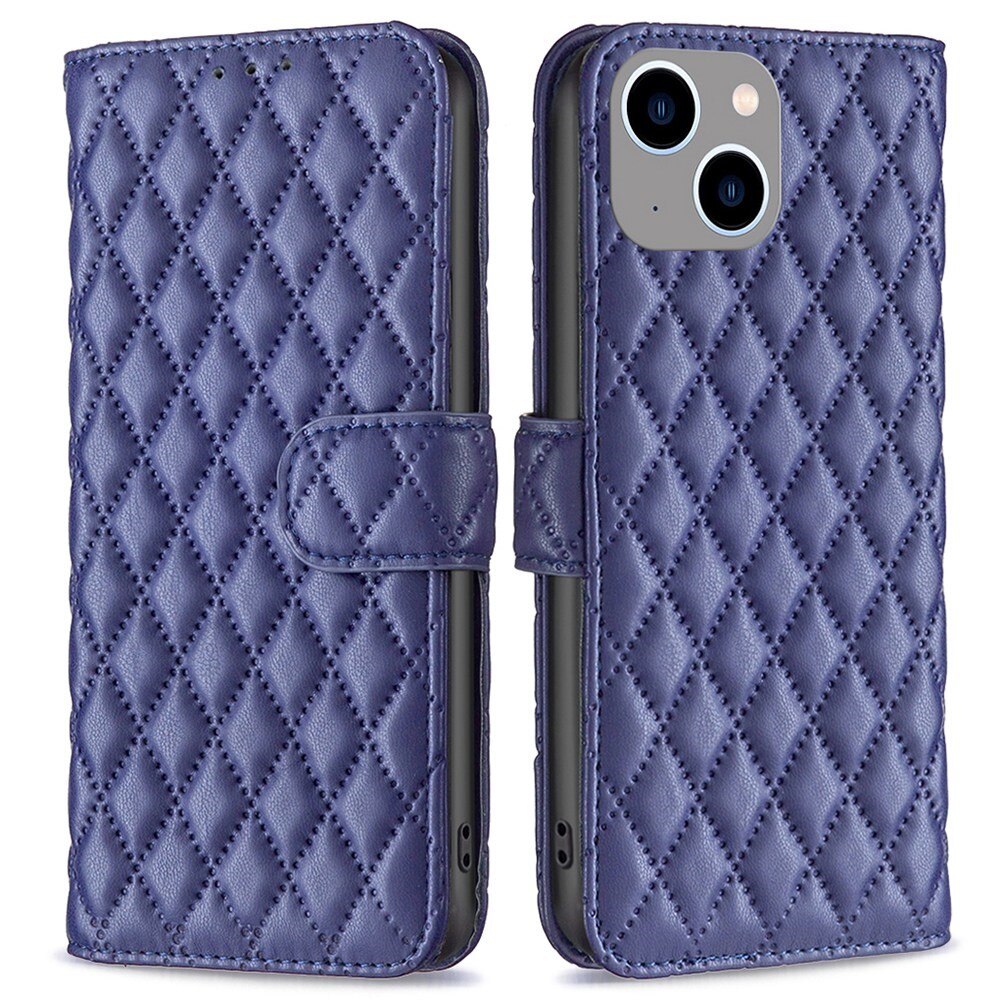 Funda acolchada con solapa iPhone 14 Plus Azul