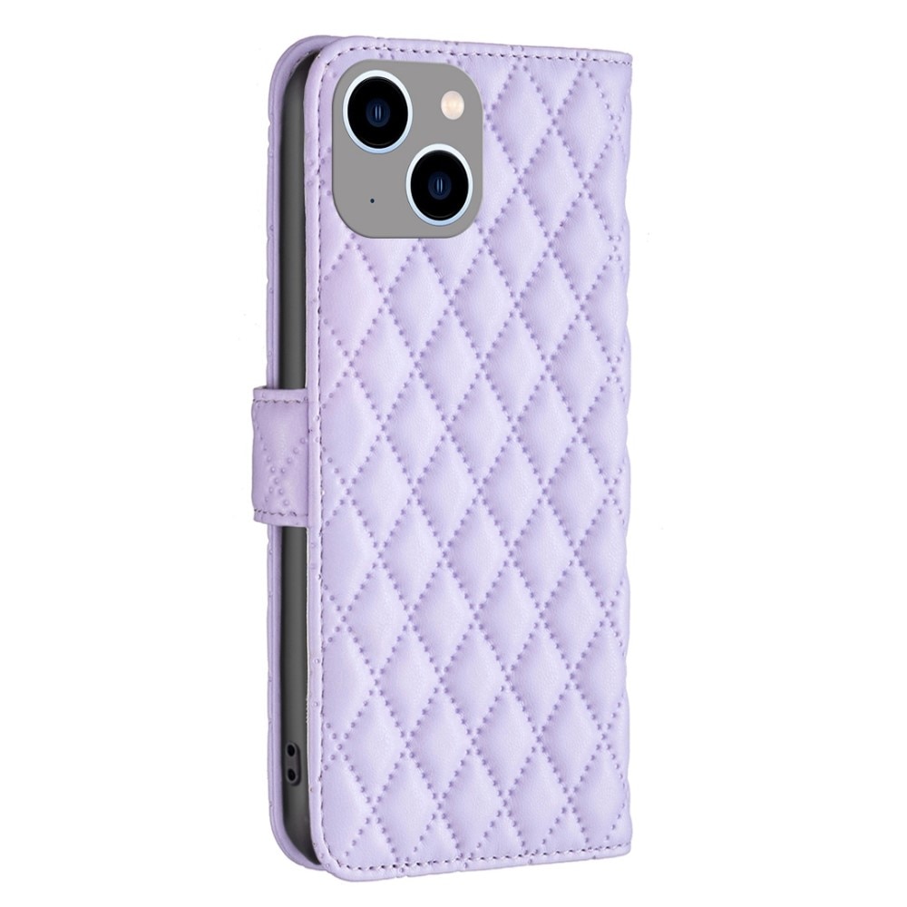 Funda acolchada con solapa iPhone 14 Plus Violeta