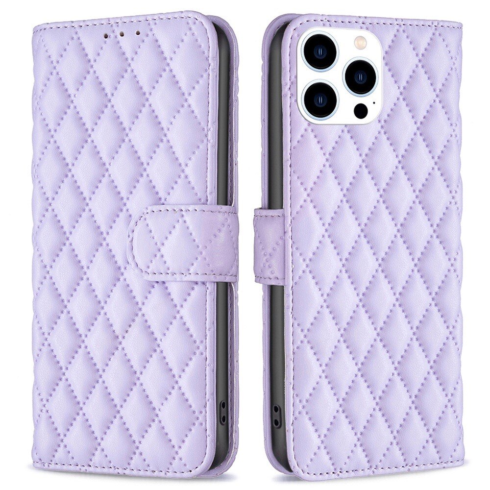 Funda acolchada con solapa iPhone 14 Pro Violeta