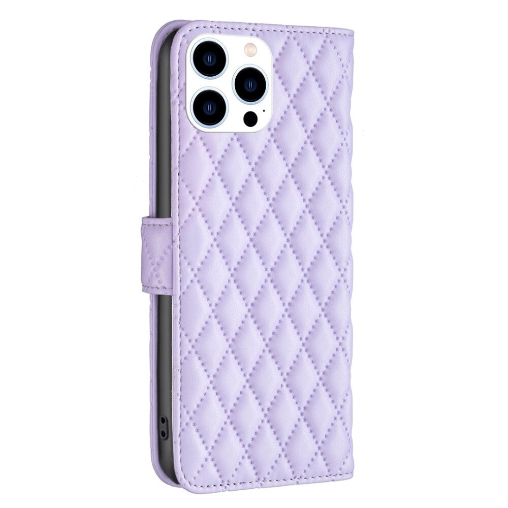 Funda acolchada con solapa iPhone 14 Pro Violeta