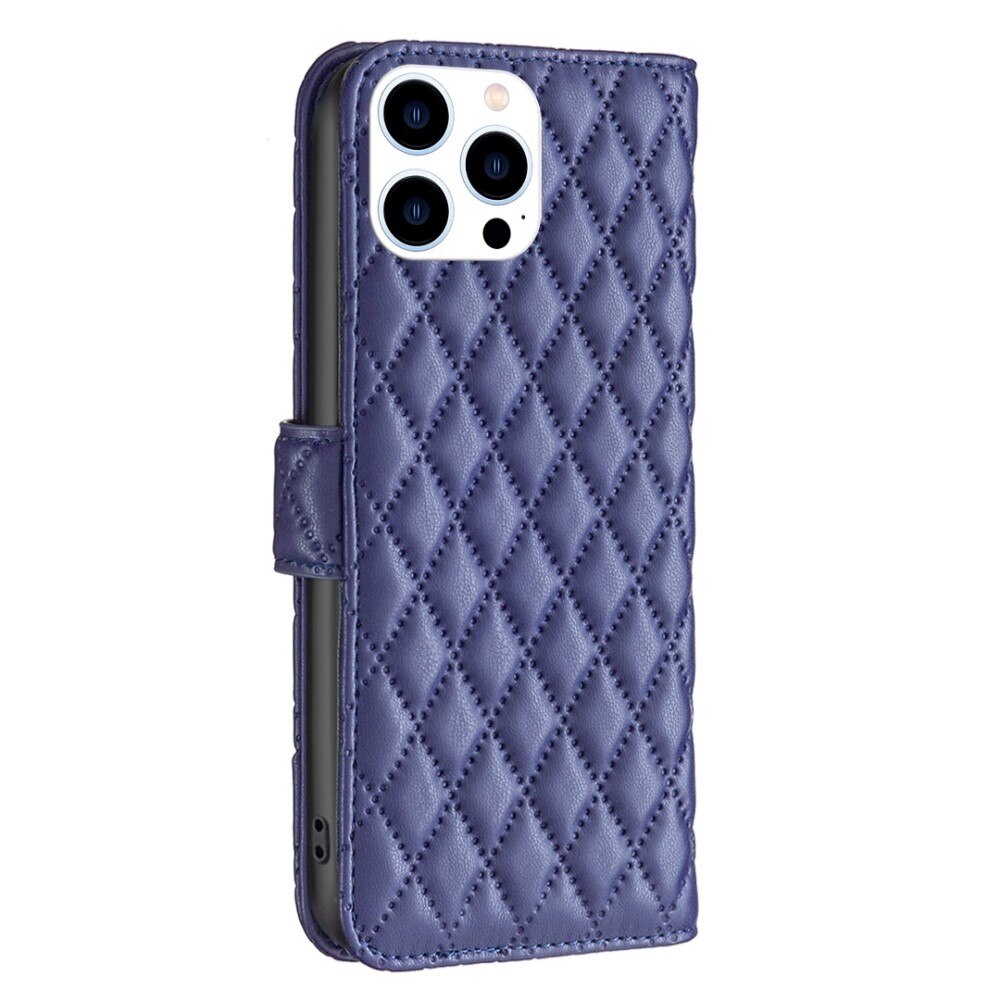 Funda acolchada con solapa iPhone 14 Pro Azul