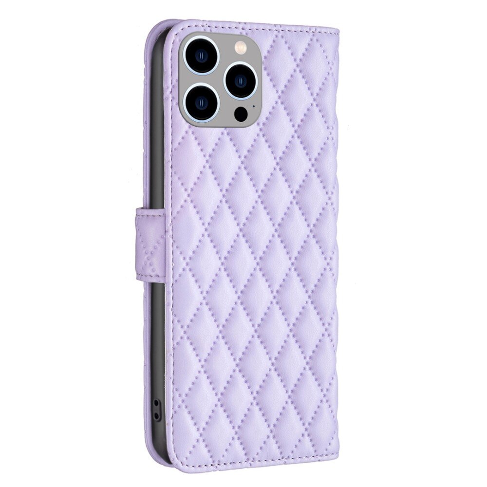 Funda acolchada con solapa iPhone 14 Pro Max Violeta