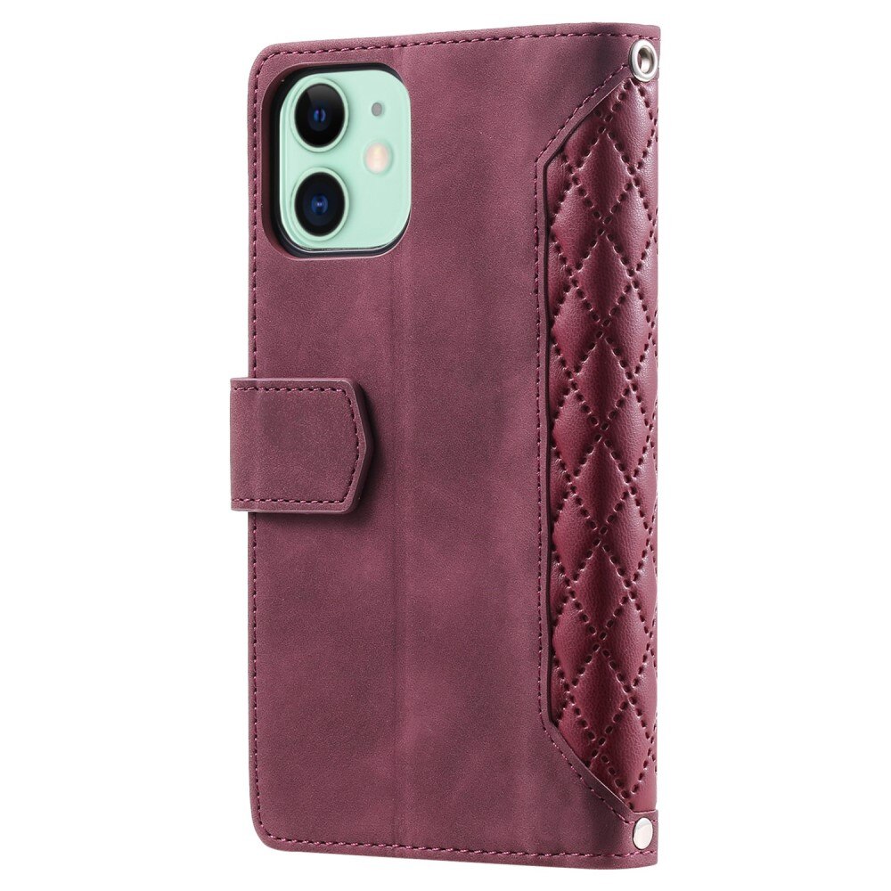 Funda acolchada tipo billetera iPhone 11 Rojo