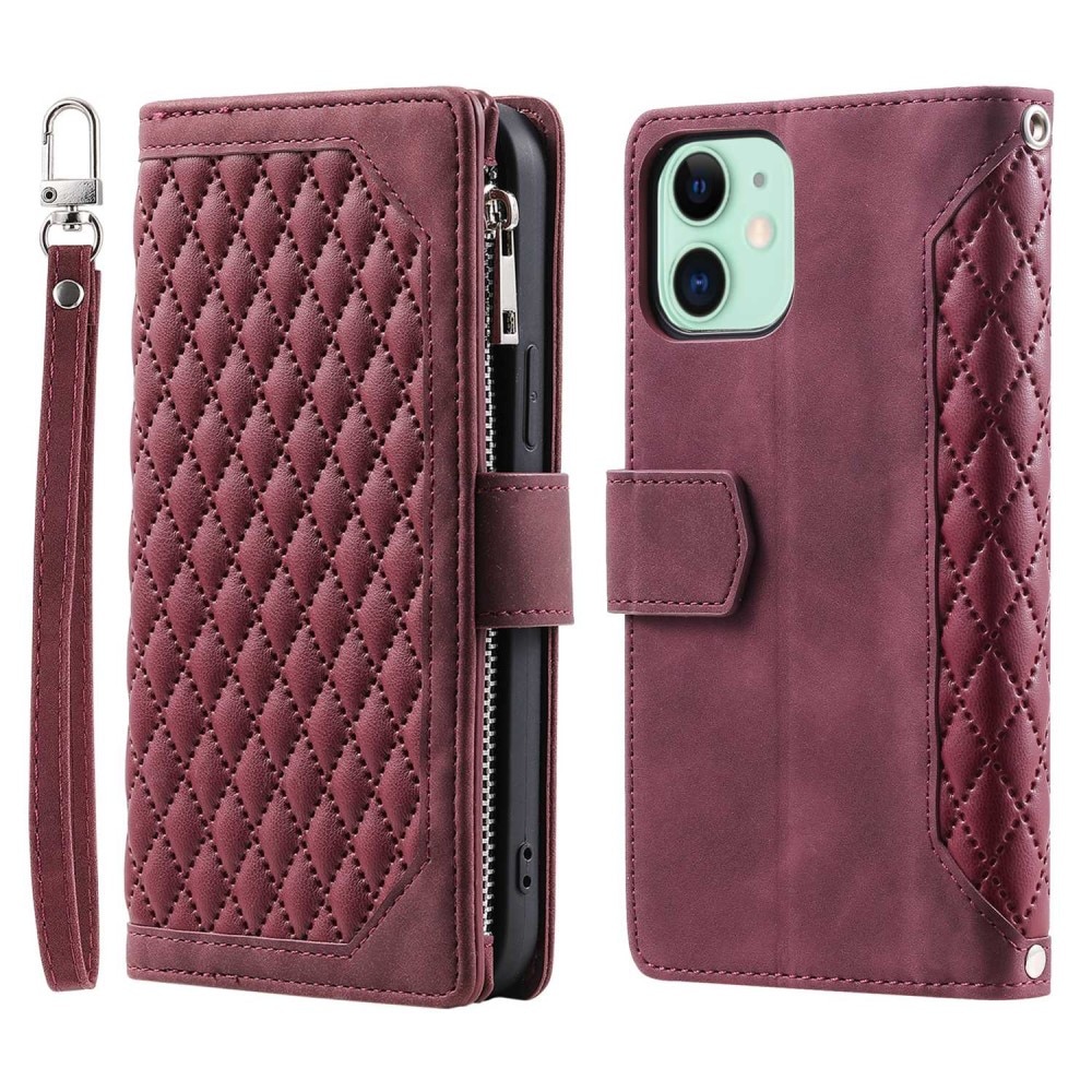 Funda acolchada tipo billetera iPhone 11 Rojo