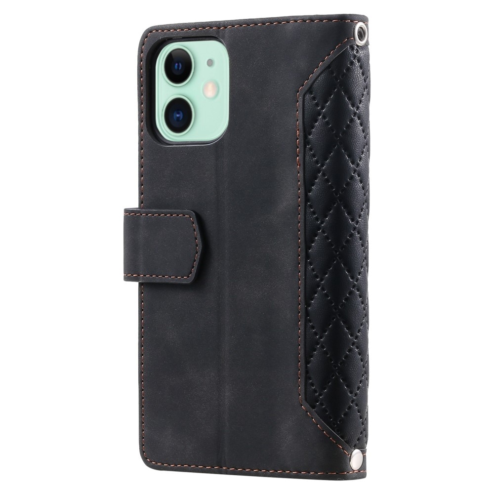 Funda acolchada tipo billetera iPhone 11 Negro