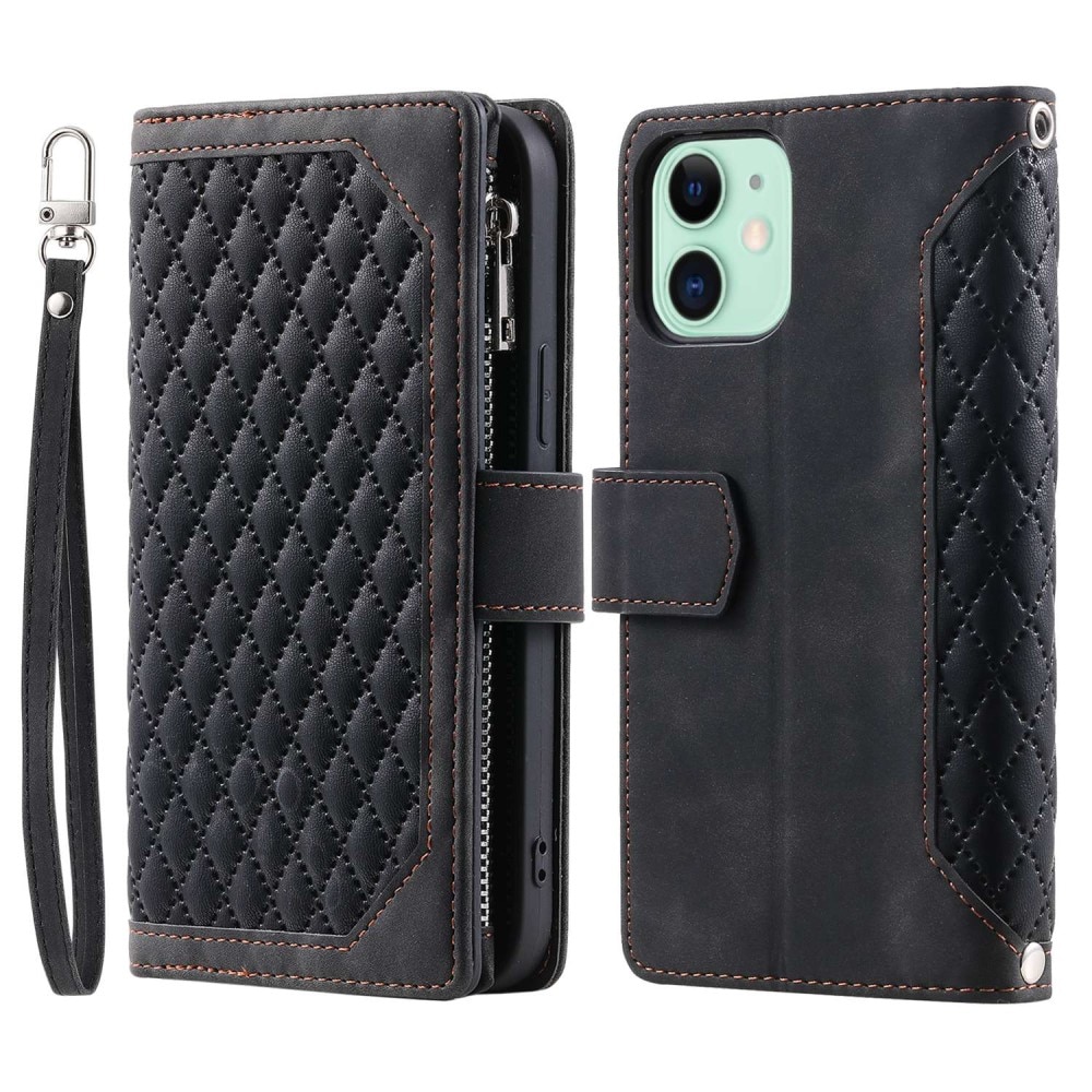 Funda acolchada tipo billetera iPhone 11 Negro