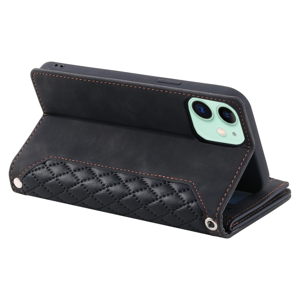 Funda acolchada tipo billetera iPhone 11 Negro