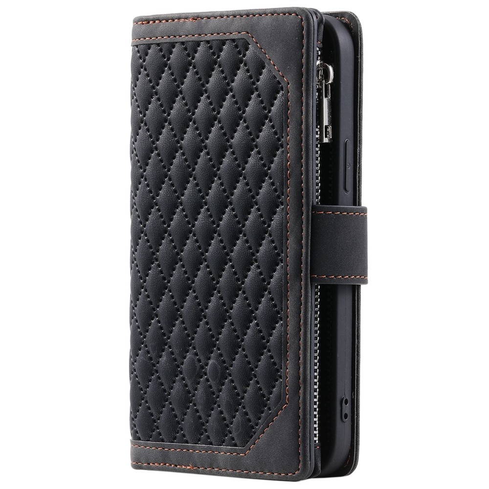 Funda acolchada tipo billetera iPhone 11 Negro